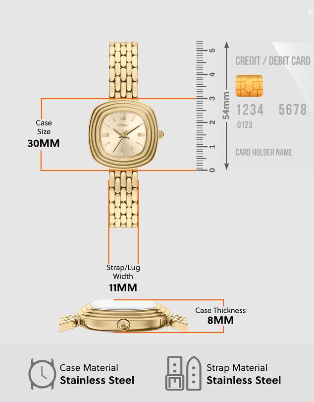 Fossil - Emerson Gold Tone Analogue Watch