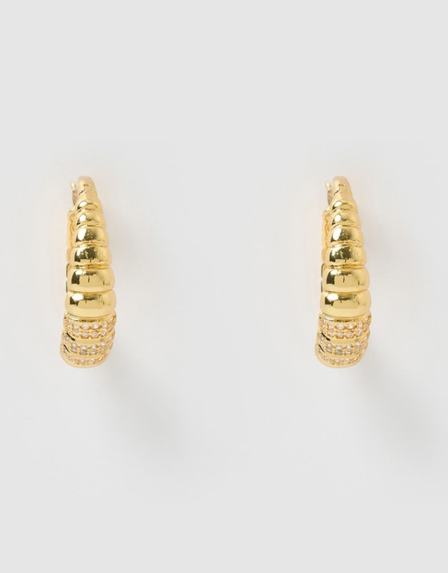 Izoa - Abigail Hoop Earrings