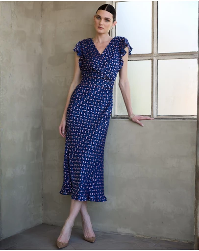 SACHA DRAKE - Fleur De Ly Midi Dress