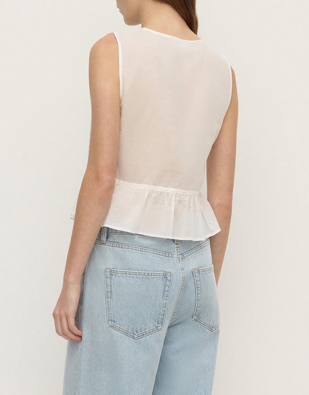 Assembly Label - Quinn Voile Tie Top
