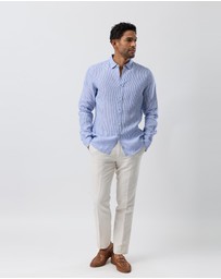 Brooksfield - Linen Casual Long Sleeve