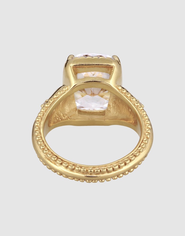Elli Jewelry - Ring Zirconia 925 Sterling Silver Gold-Plated