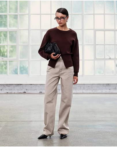 Staple the Label - Elvie Zip Knit Top