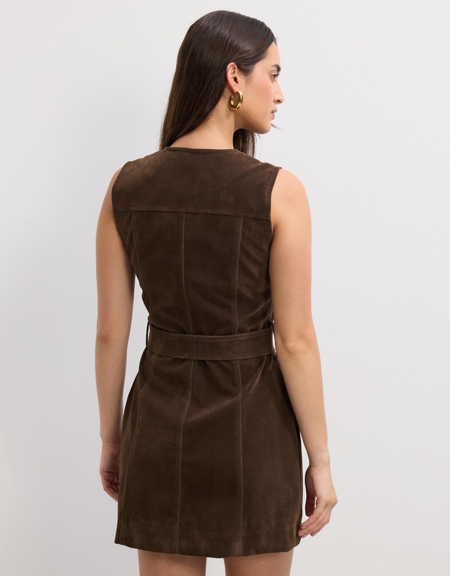 The Fated - Corina Suede Mini Dress