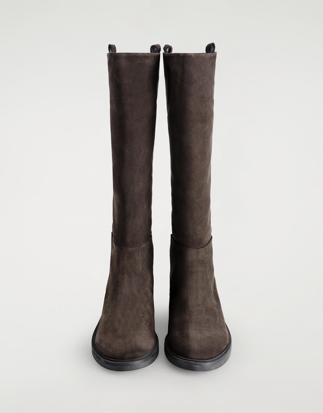 COS - Suede Riding Boots - Women's