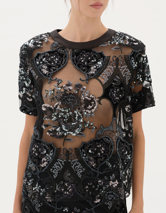 Muma World - Sphinx Beaded Box Tee