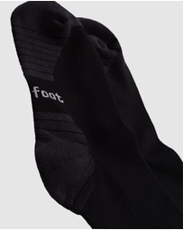 Pussyfoot - 4 Pack Sport Running Crew Socks – Compression & Coolmax