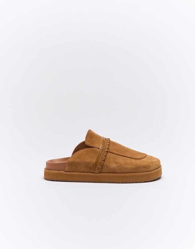 Walnut Melbourne - Della Leather Mule