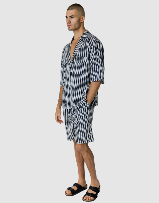 Justin Cassin - Mulholland Print Short Sleeve Shirt
