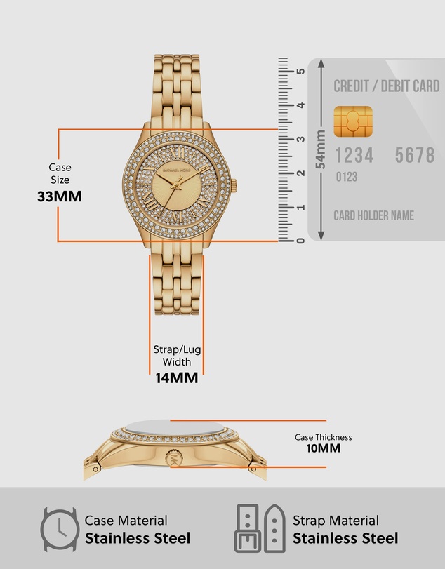 Michael Kors - Harlowe Gold Analogue Watch