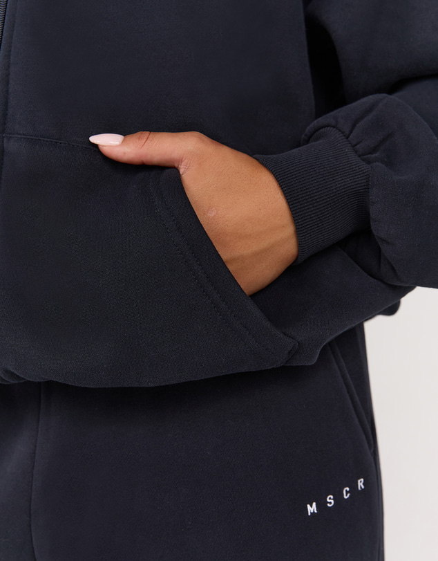 Muscle Republic - MSCR Collegiate Oversized Zip Up Hoodie