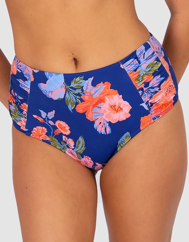 Baku Swimwear - Cala Luna Ruched High Waist Bikini Bottom