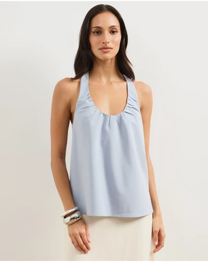 Atmos&Here - Faye Scoop Gathered Neck Tank