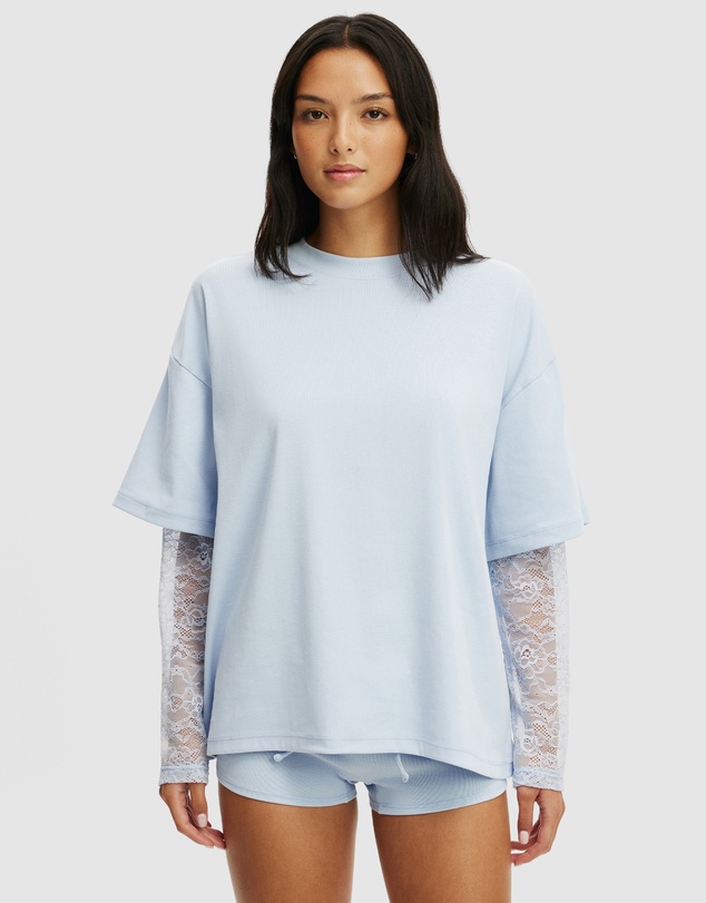 Cotton On Body - Oversized Layered Long Sleeve Top