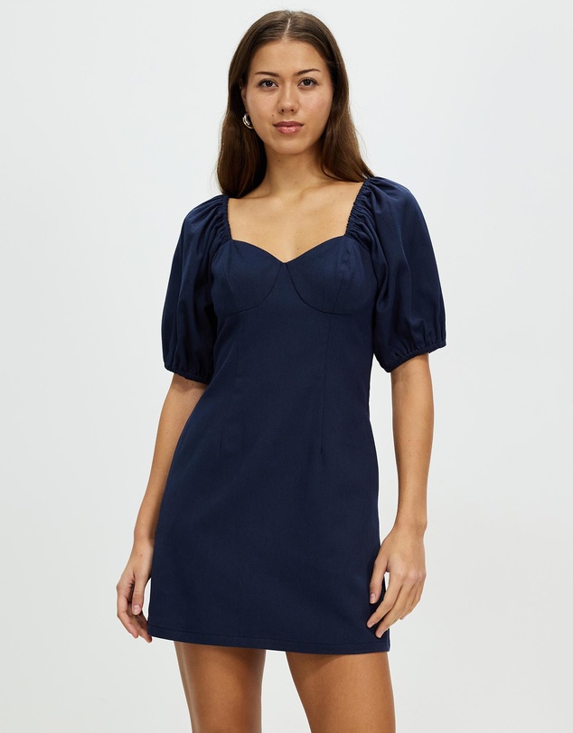 Honey and Beau - Wild and Free Puff Sleeve Dress
