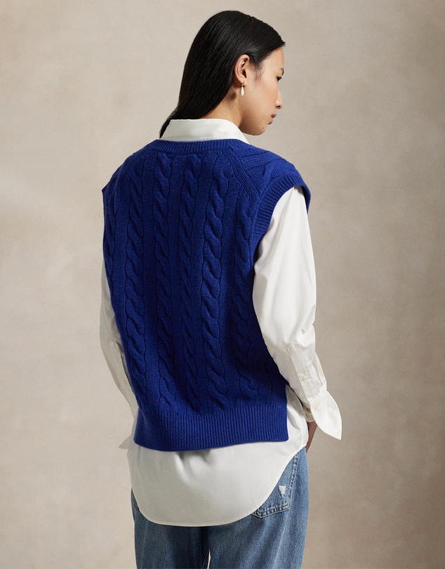 Polo Ralph Lauren - Cable-Knit Wool-Cashmere Sweater Vest