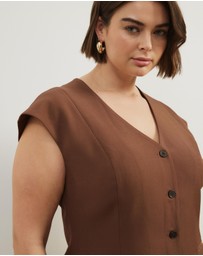 Atmos&Here Curvy - Remi Cap Sleeve Vest