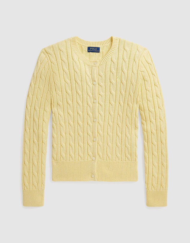 Polo Ralph Lauren - Metallic Cable-Knit Cardigan - Teens