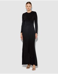 Montique - Zoe Metallic Knit Gown