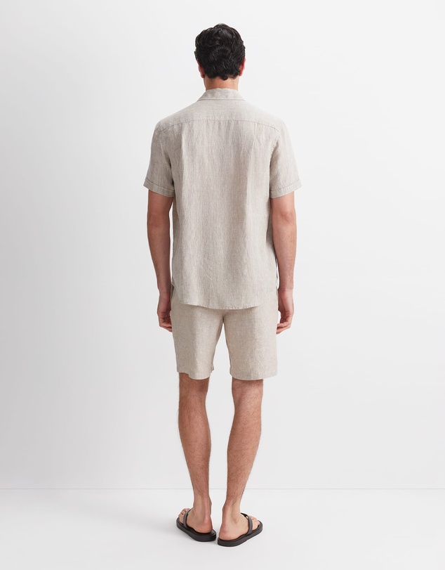 Sportscraft - Short Sleeve Yarn Dyed Linen Shirt