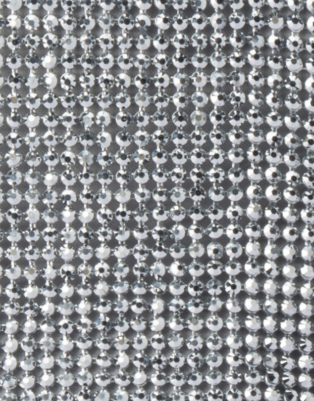 Olga Berg - Ellie Crystal Mesh Ring Handle Bag