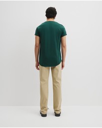 Country Road - Australian Cotton Longline Garment Dye T-shirt