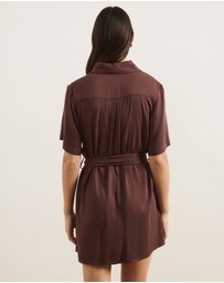 Atmos&Here - Holly Viscose Twill Mini Dress