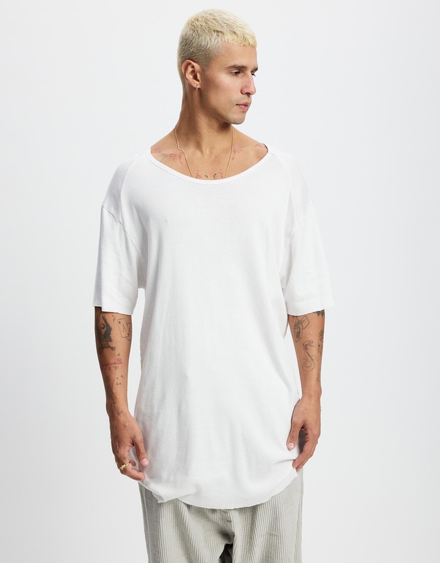 Surrounded By Ghosts - The Arsenic Relaxed Rib Knit Long Tail T-Shirt
