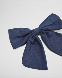 Country Road - Denim Bow Clip