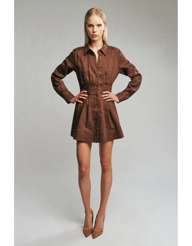 Bardot - Dianna Linen Shirt Dress