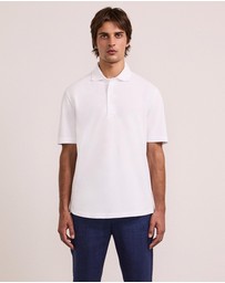 Frescobol Carioca - Luca Cotton Piquet SS Button Up Polo
