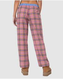 EDIKTED - Plaid & Stripe Pants