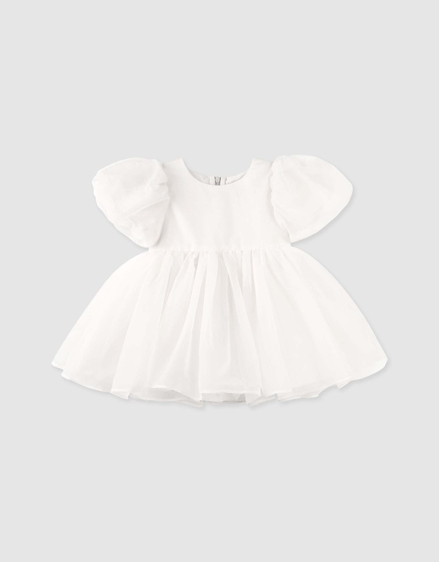 Designer Kidz - Sophia Puff Sleeve Baby Dress