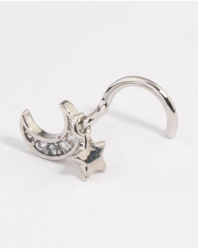 Lovisa - Surgical Steel Moon Nose Stud