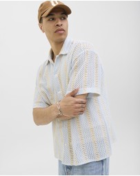 Jack & Jones - Jorbellagio Crochet Shirt SS SN