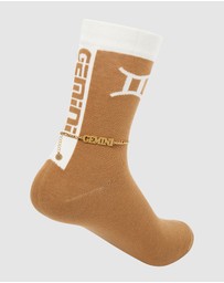 High Heel Jungle - Horoscope Gold Anklet and Sock Set - Gemini