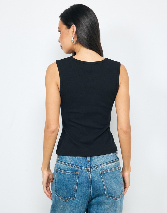 AERE - Cotton V Neck Tank