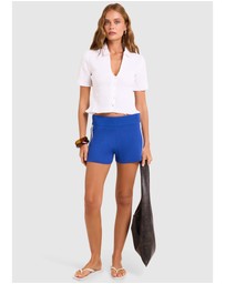 Subtitled - Libby Contrast Mid Rise Knit Shorts