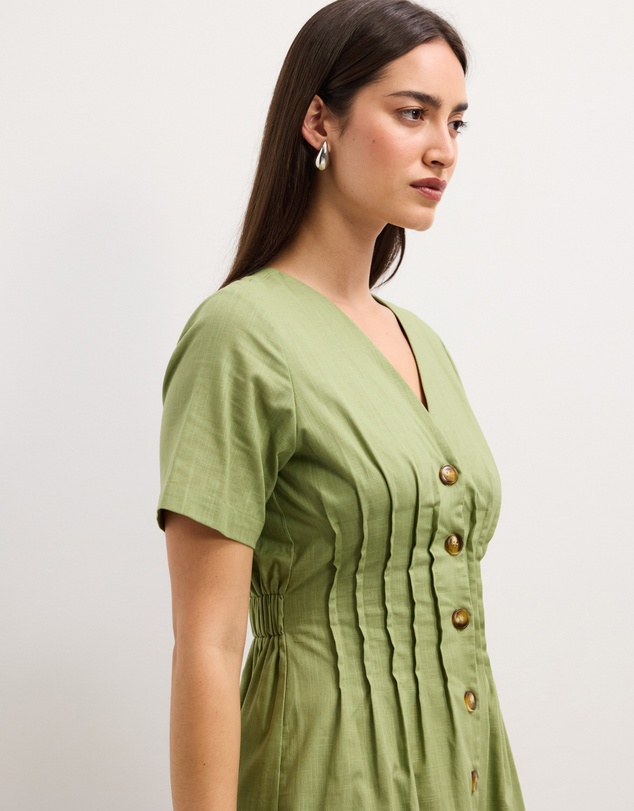 The Fated - Stella Tucked Mini Dress