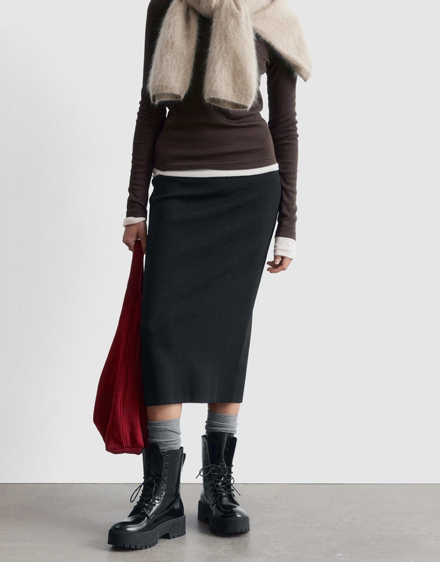 & Other Stories - Knitted Pencil Midi Skirt
