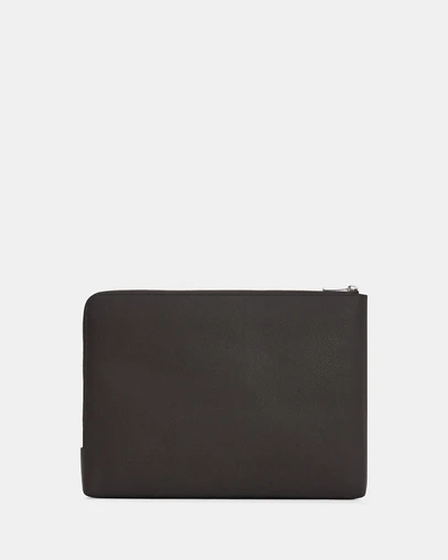 Oroton - Oscar 15 Inch Laptop Organiser Pebble