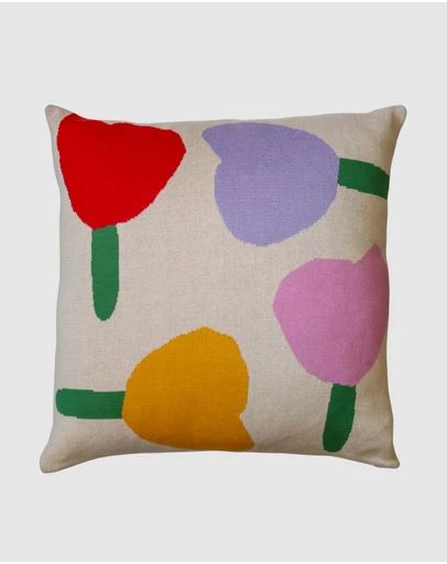 Mosey Me - Forget Me Not Knitted Cushion