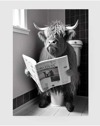 Inka Arthouse - Highland Cow Art Print