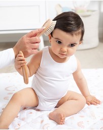 Living Textiles - 3pc Baby Wooden Brush & Comb Set