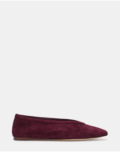 Steve Madden - Leni Wine Suede Flats