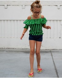 Quapi - Faylena Off Shoulder Top - Kids-Teens