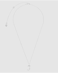 Wanderlust + Co - Alphabet Bubble Silver Necklace - Letter J