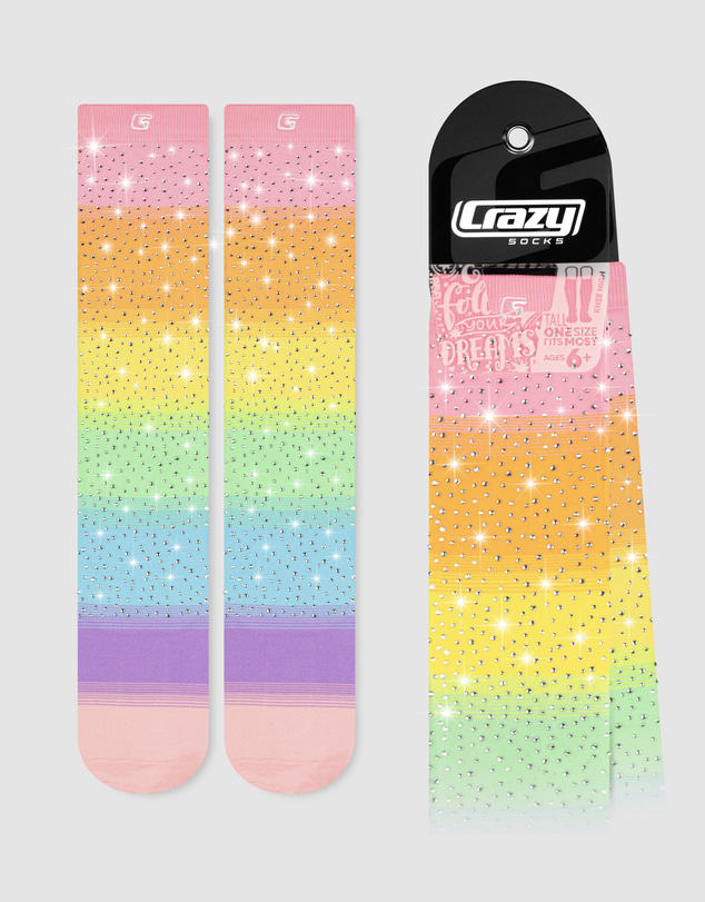 Crazy Skates - Crazy Socks Diamond Magic Knee High Socks