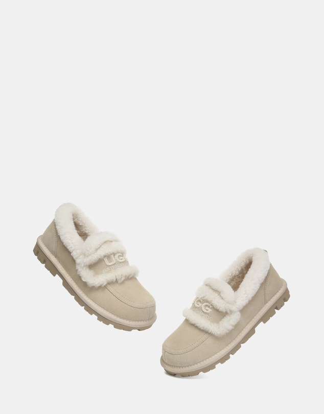 EVERAU - Australian Shepherd Ugg Rilee Loafer Cow Suede Upper House Shoes