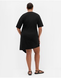 City Chic - Fashion Tee Mini Dress - Black
